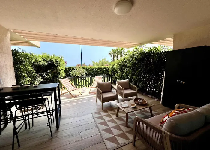 公寓 Loubet - Proximite Marina Baie Des Anges - Front De - Parking Prive